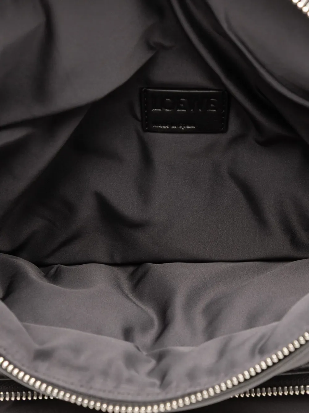 Pre-owned Loewe 2019 Leather Puffy Bumbag Belt Bag In Black