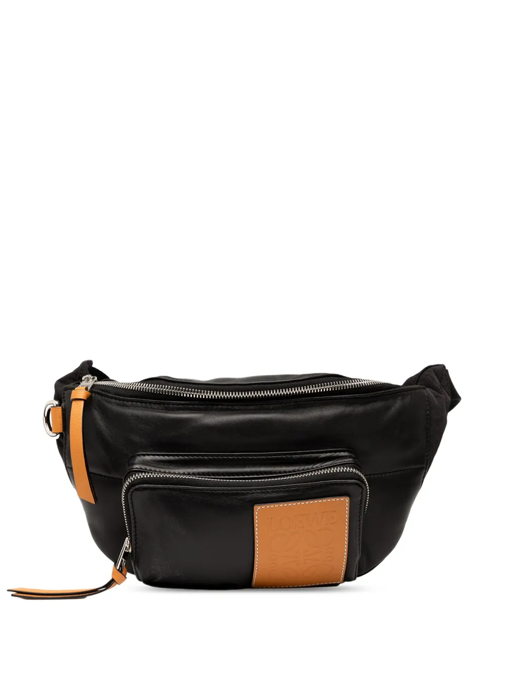 Loewe Pre-Owned 2019 レザー パフィー バムバッグ ベルトバッグ - ブラック