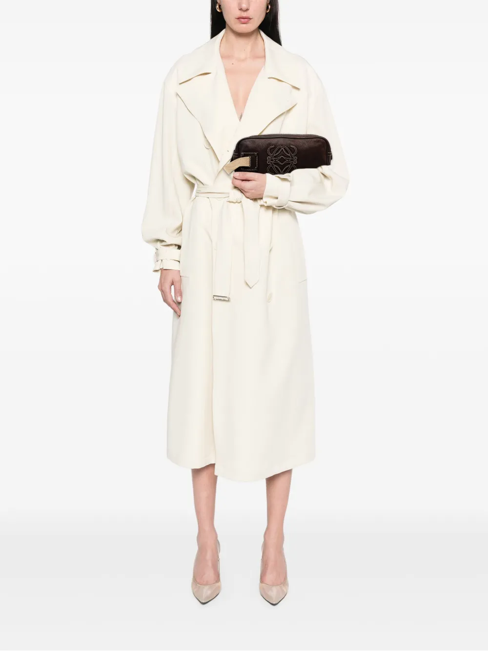 Loewe Pre-Owned 2007 Nubuck Anagram clutch bag | Pre-Owned | Image 2