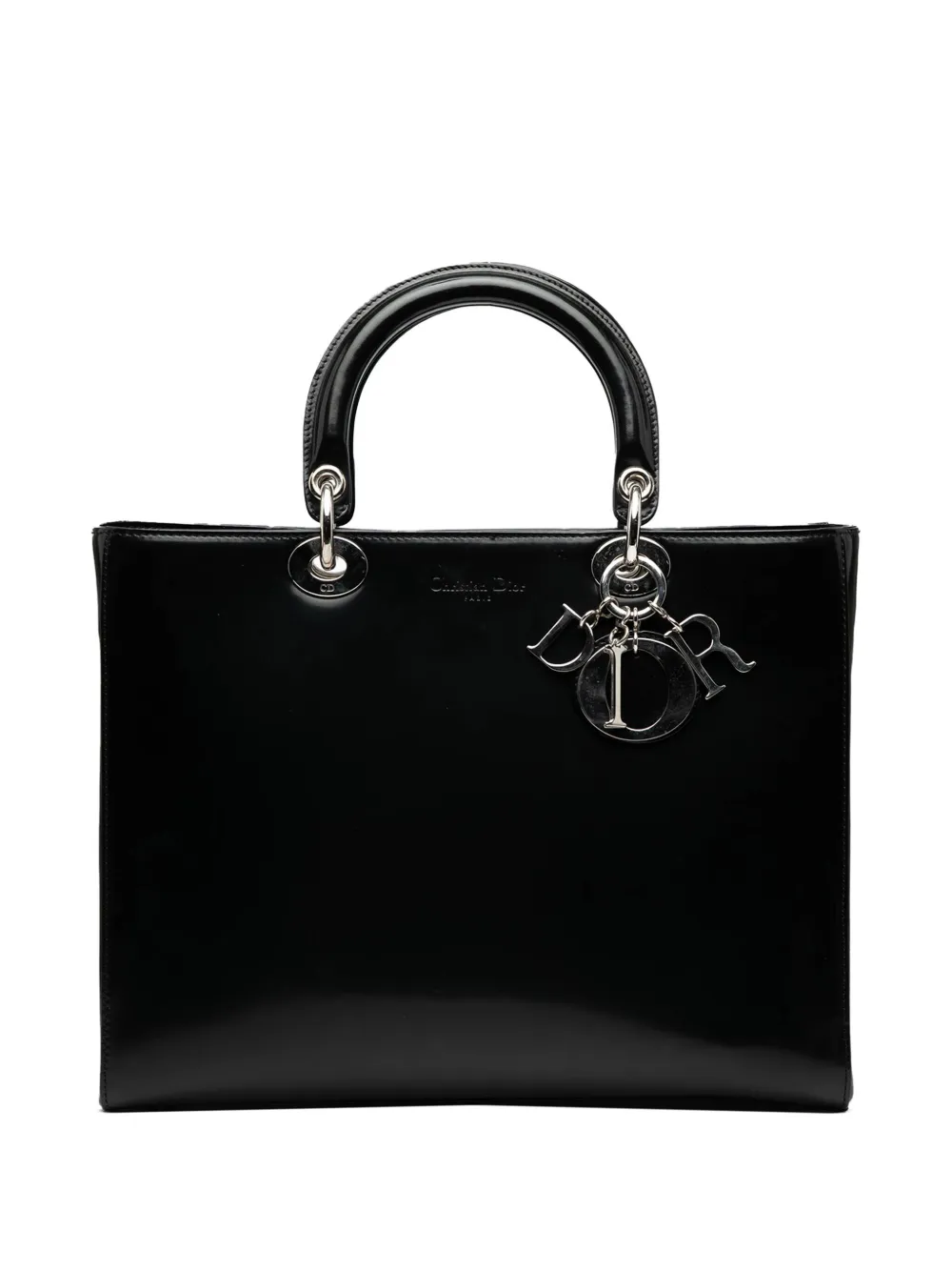 Christian Dior Pre-Owned 1997 レディ ディオール サッチェルバッグ L - ブラック Christian Dior Pre-Owned 1997 レディ ディオール サッチェルバッグ L - ブラック