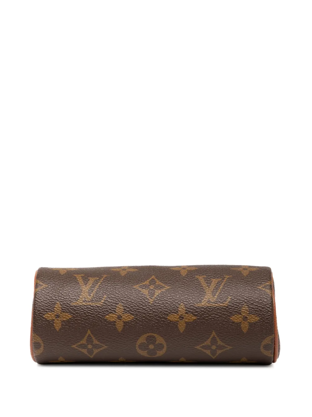 Pre-owned Louis Vuitton 1990-2010 Monogram Papillon Pochette Handbag In Brown