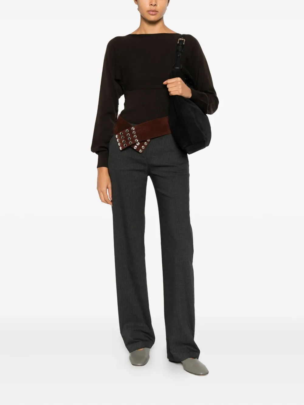 Paloma Wool SIL pinstripe trousers - Grijs