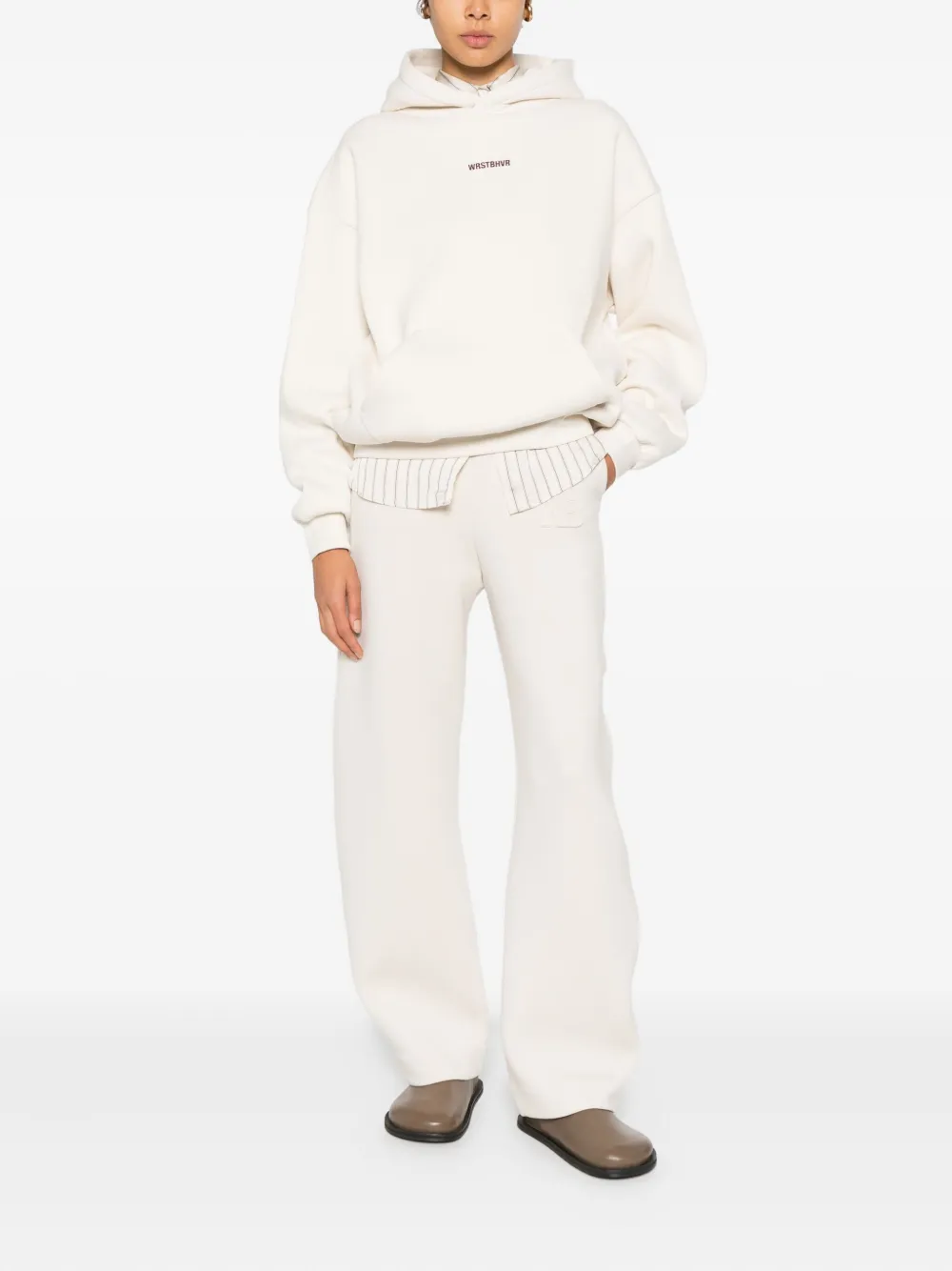 WRSTBHVR Broek met logo - Beige