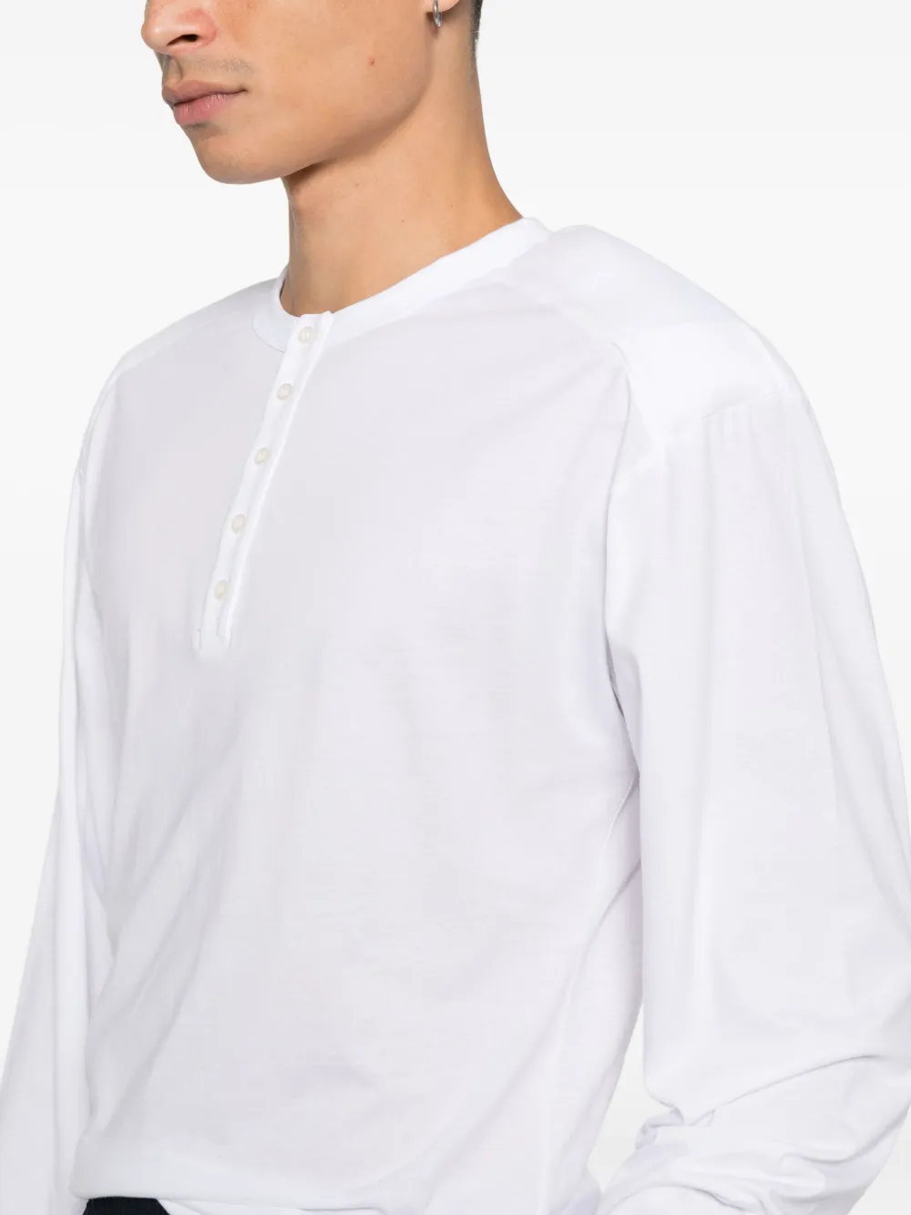 Paloma Wool Ryno B Buttoned Long-sleeve T-shirt In White