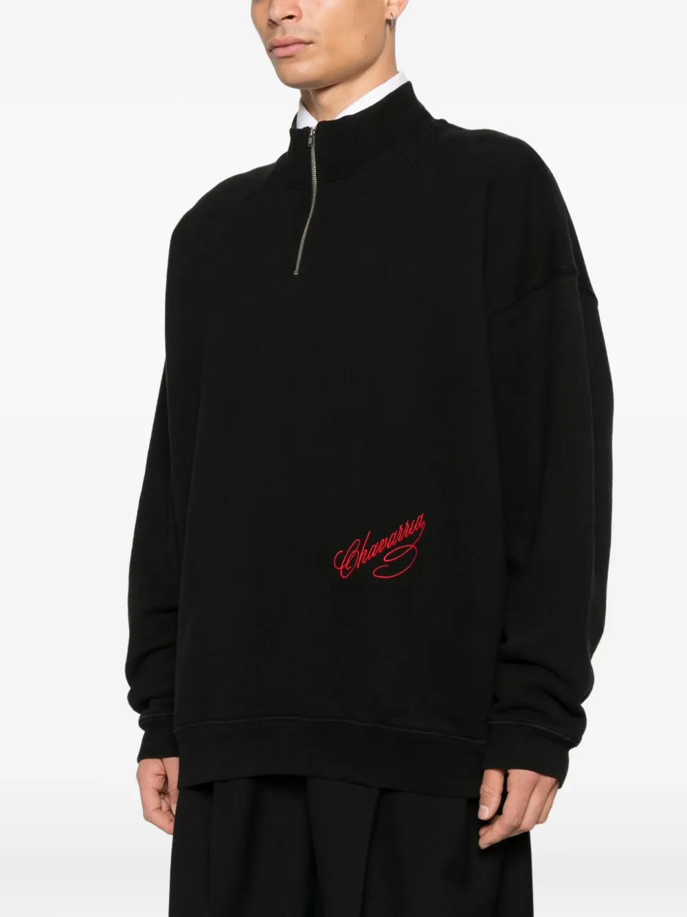  Willy Chavarria Zip-up Jacket - Black 