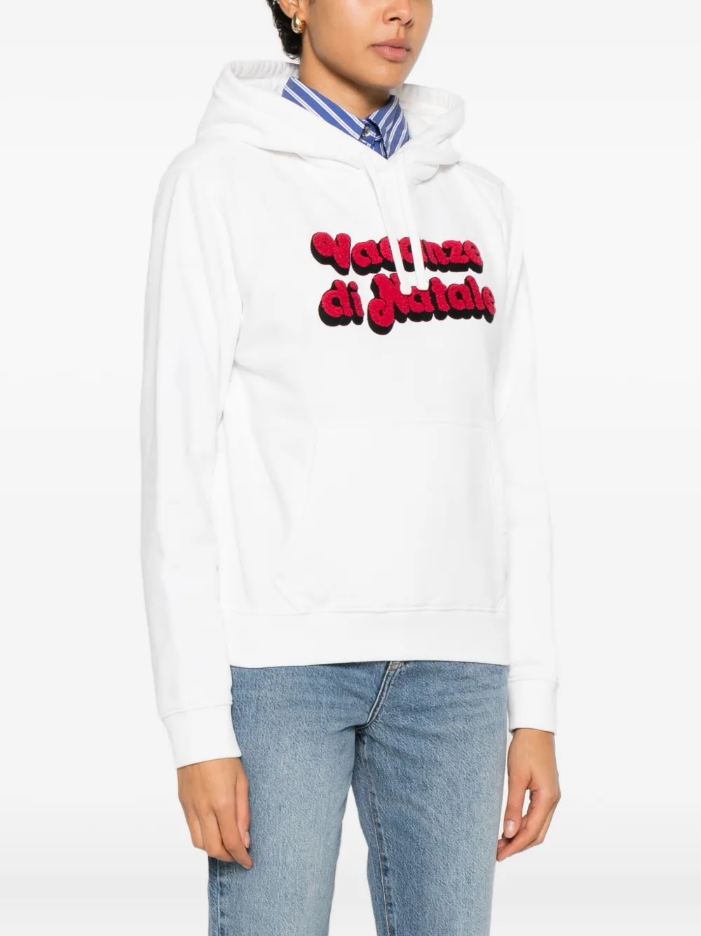 Mc2 Saint Barth X Vacanze Di Natale Virginia Sweatshirt In White