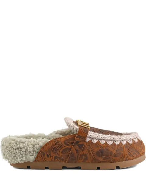 Mou Winter Bio floral mules