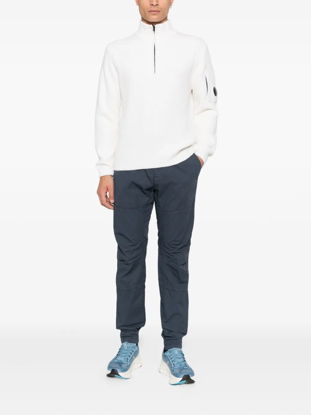 C.P. Company Broek met vlakken - Zwart