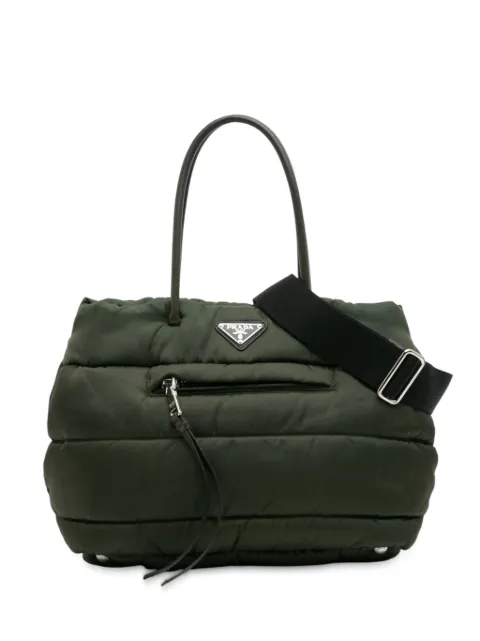 Prada Pre-Owned 2013-2025 Tessuto Bomber satchel