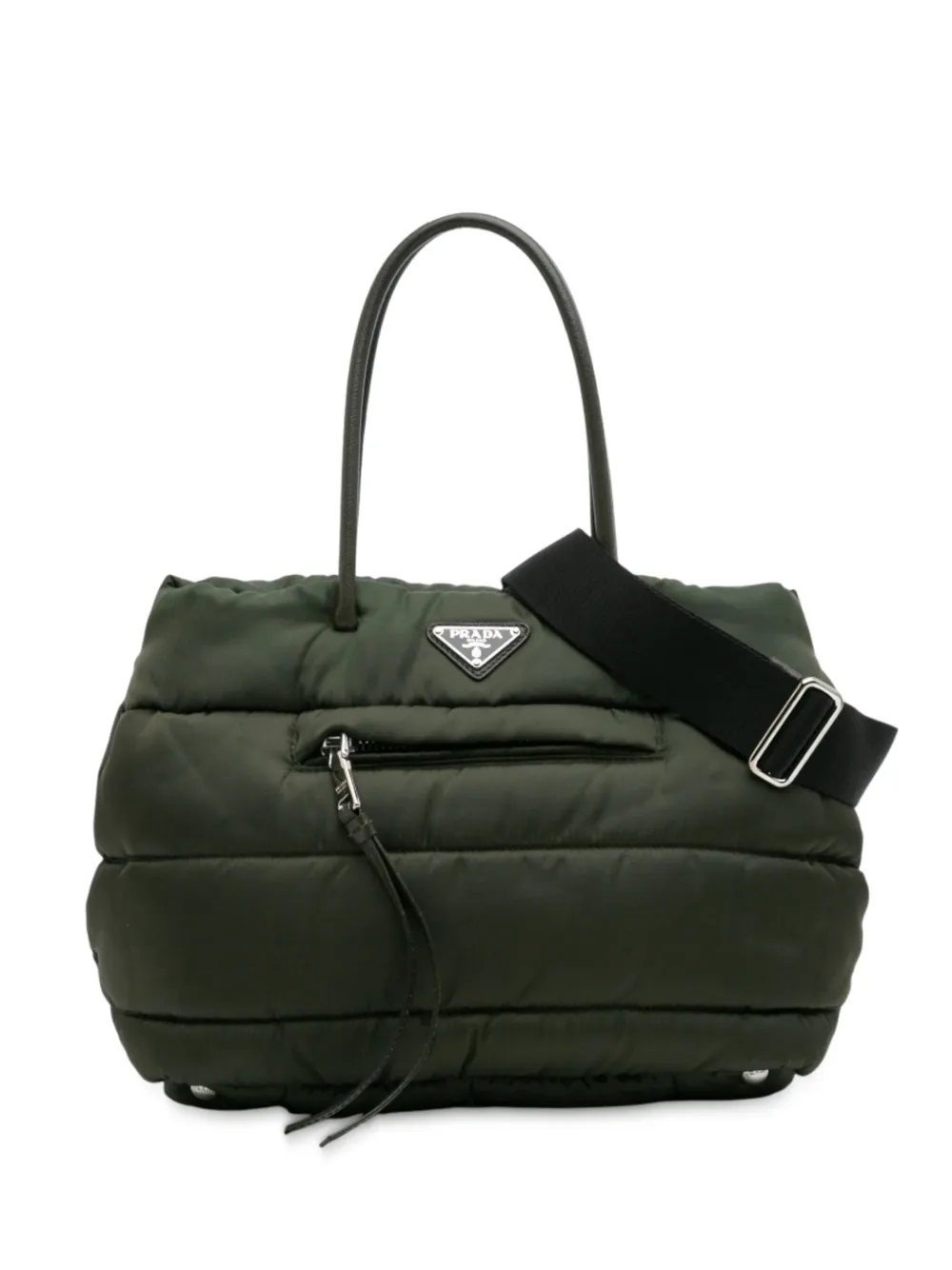 Prada Pre-Owned 2013-2025 Tessuto Bomber satchel | Green | Image 1