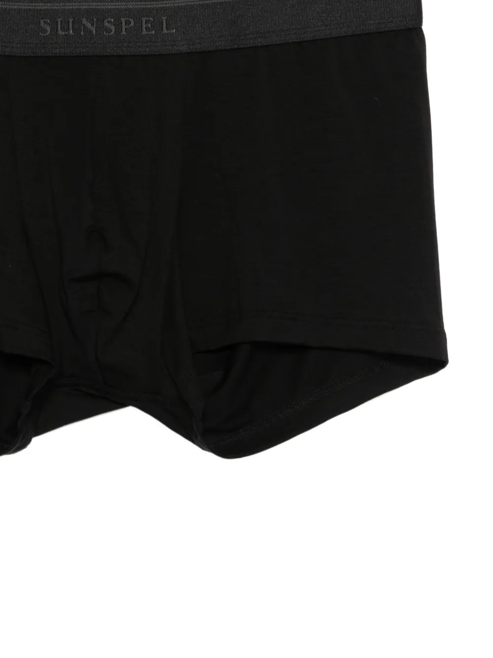 Sunspel Boxershorts met logoband Zwart