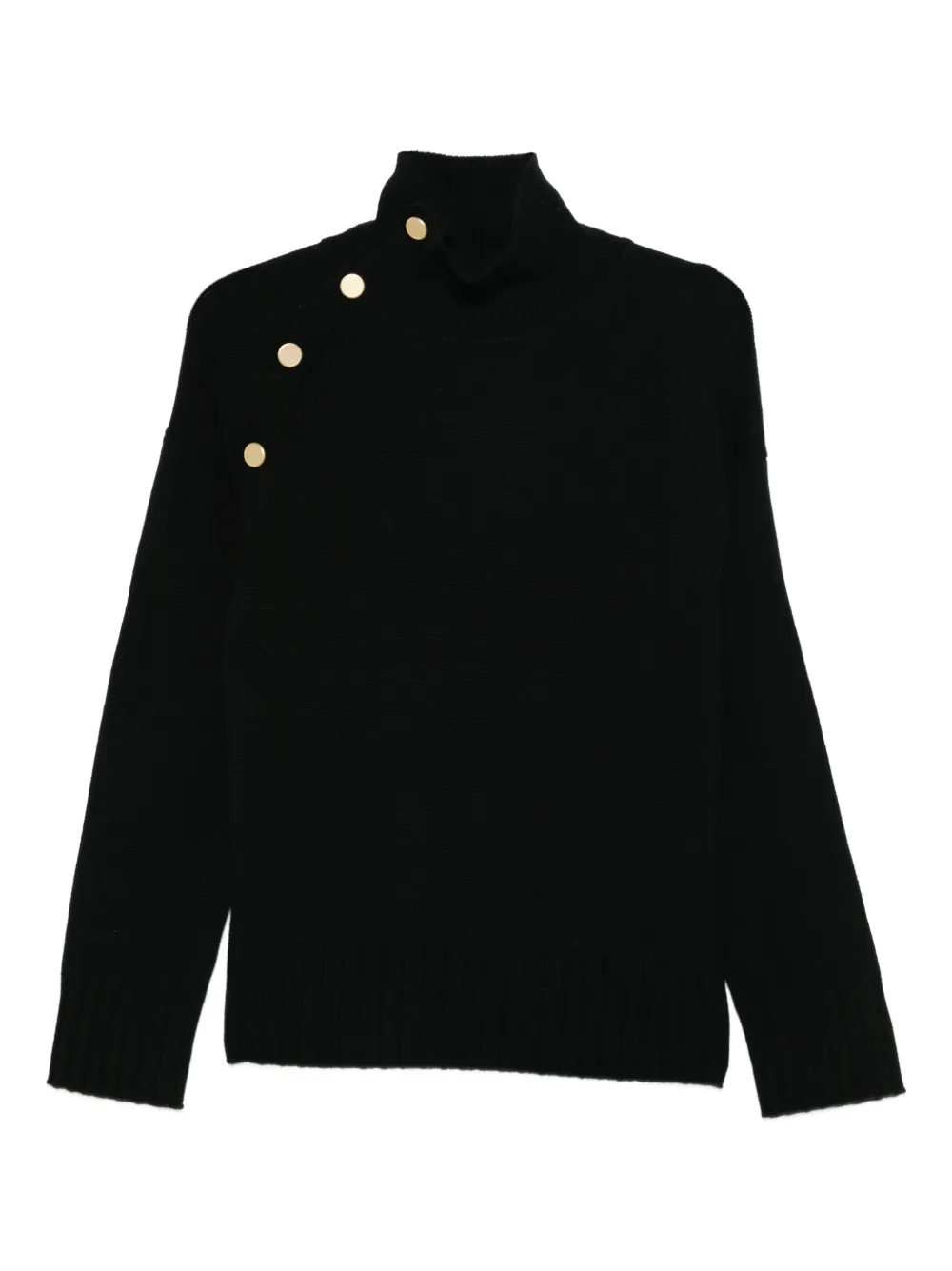 kujten Pinkette buttoned sweater | Black | Image 1