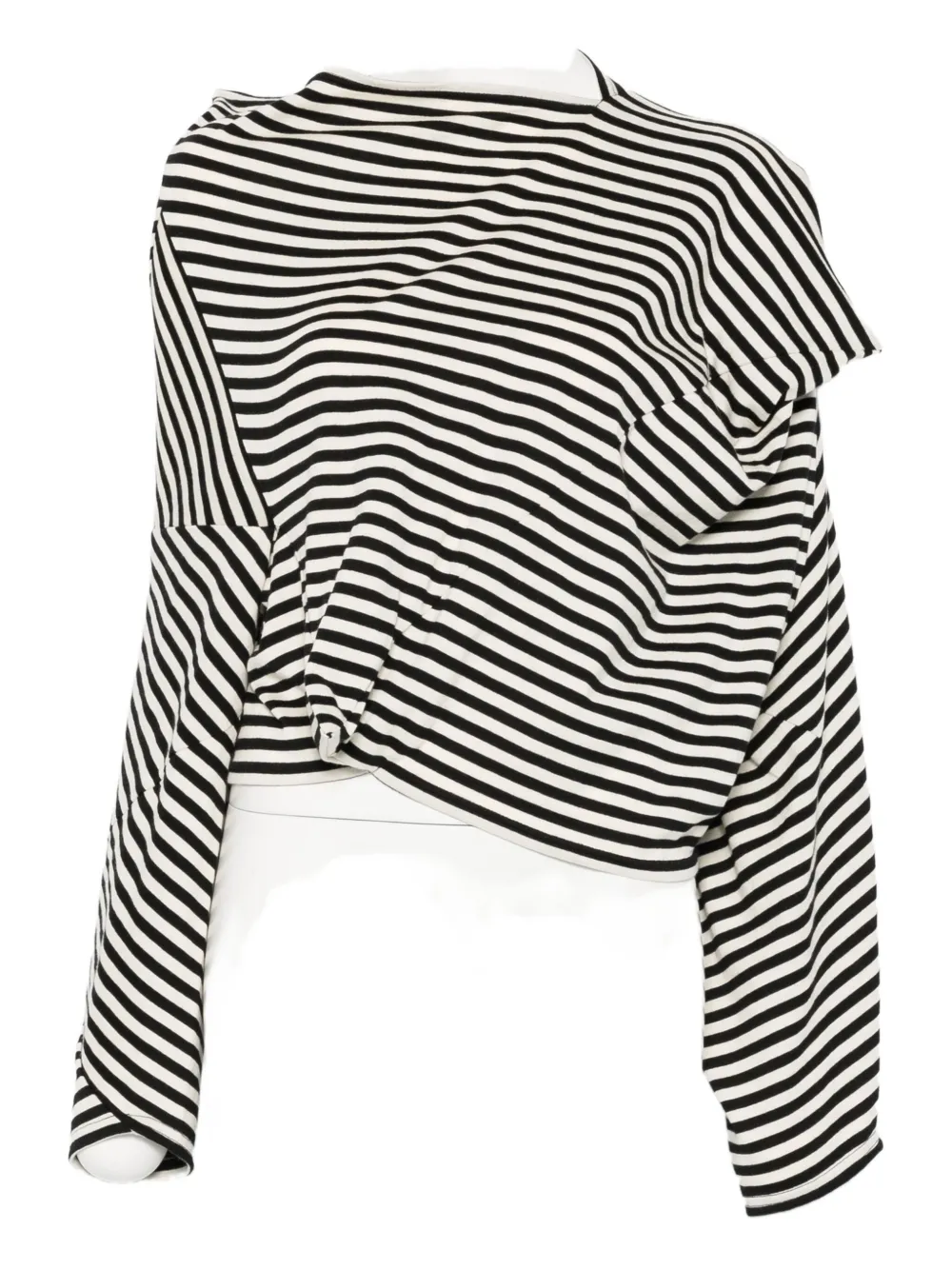 Junya Watanabe Asymmetrical Hem Sweater In Black