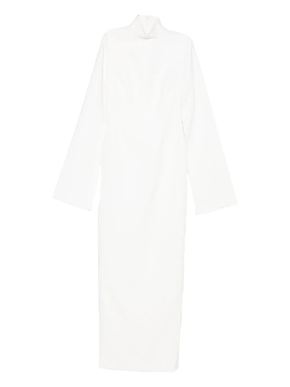 Solace London The Josefine Long-sleeve Maxi Dress In White