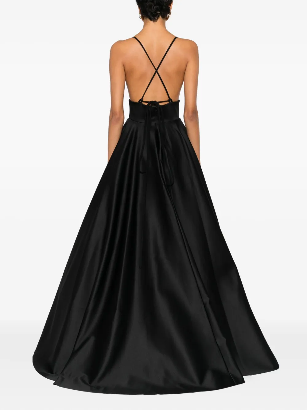 Solace London Avallon Maxi Dress In Black