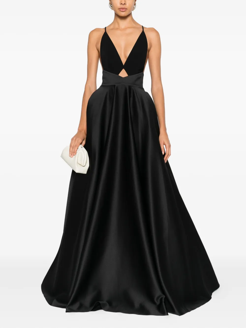 Solace London Avallon maxi dress - Zwart