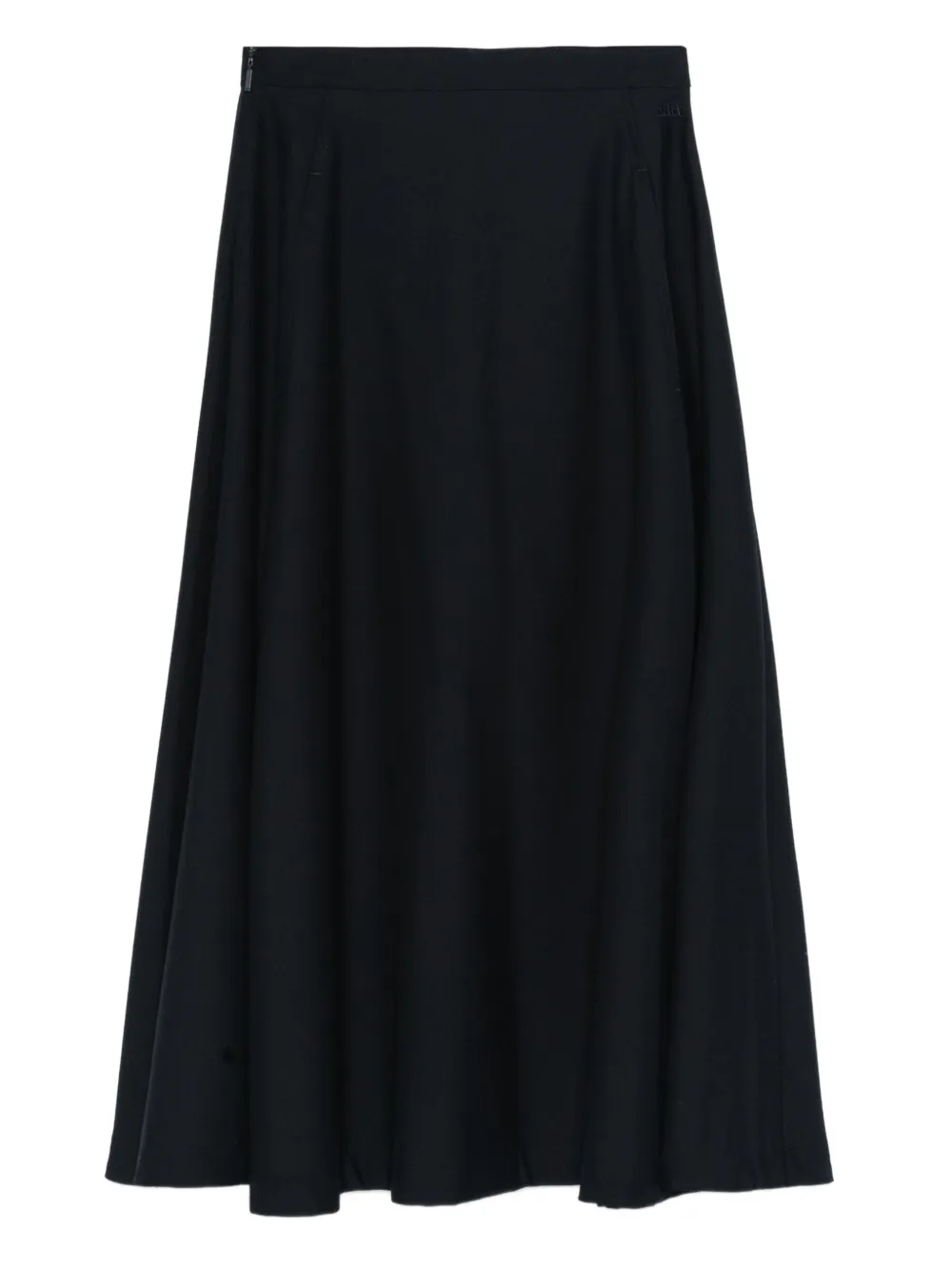 Add A-line midi skirt | Blue | Image 1