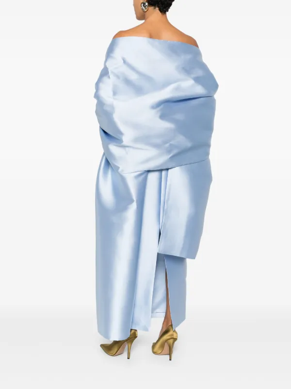Solace London The Renee Midaxi Dress Ice Blue | Blue | FARFETCH