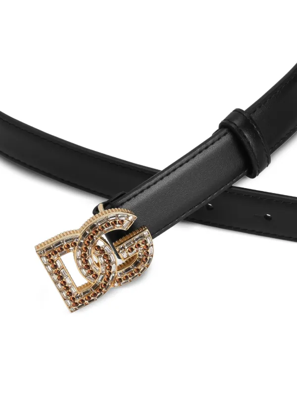 Dolce & Gabbana logo-buckle Belt | Black | FARFETCH HK