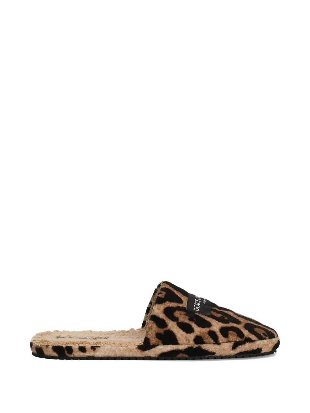 Dolce & Gabbana Slippers con stampa - Marrone