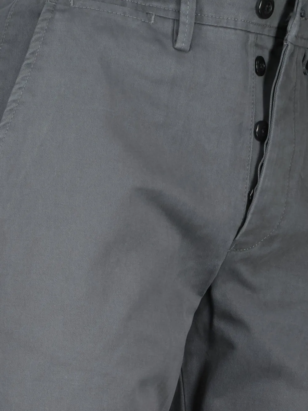 Officine Generale Button-fastening Chino Trousers In Gray