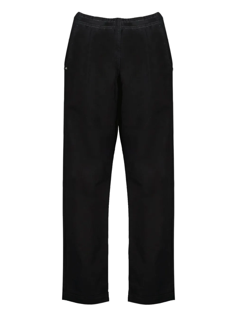 Japan Rags Nikko logo-patch elasticated trousers - ブラック Japan Rags Nikko logo-patch elasticated trousers - ブラック