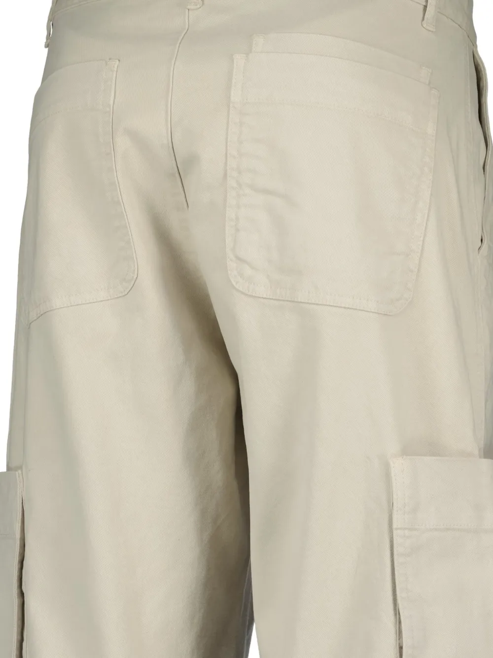 Officine Generale Cargo Five-pocket Trousers In Neutral