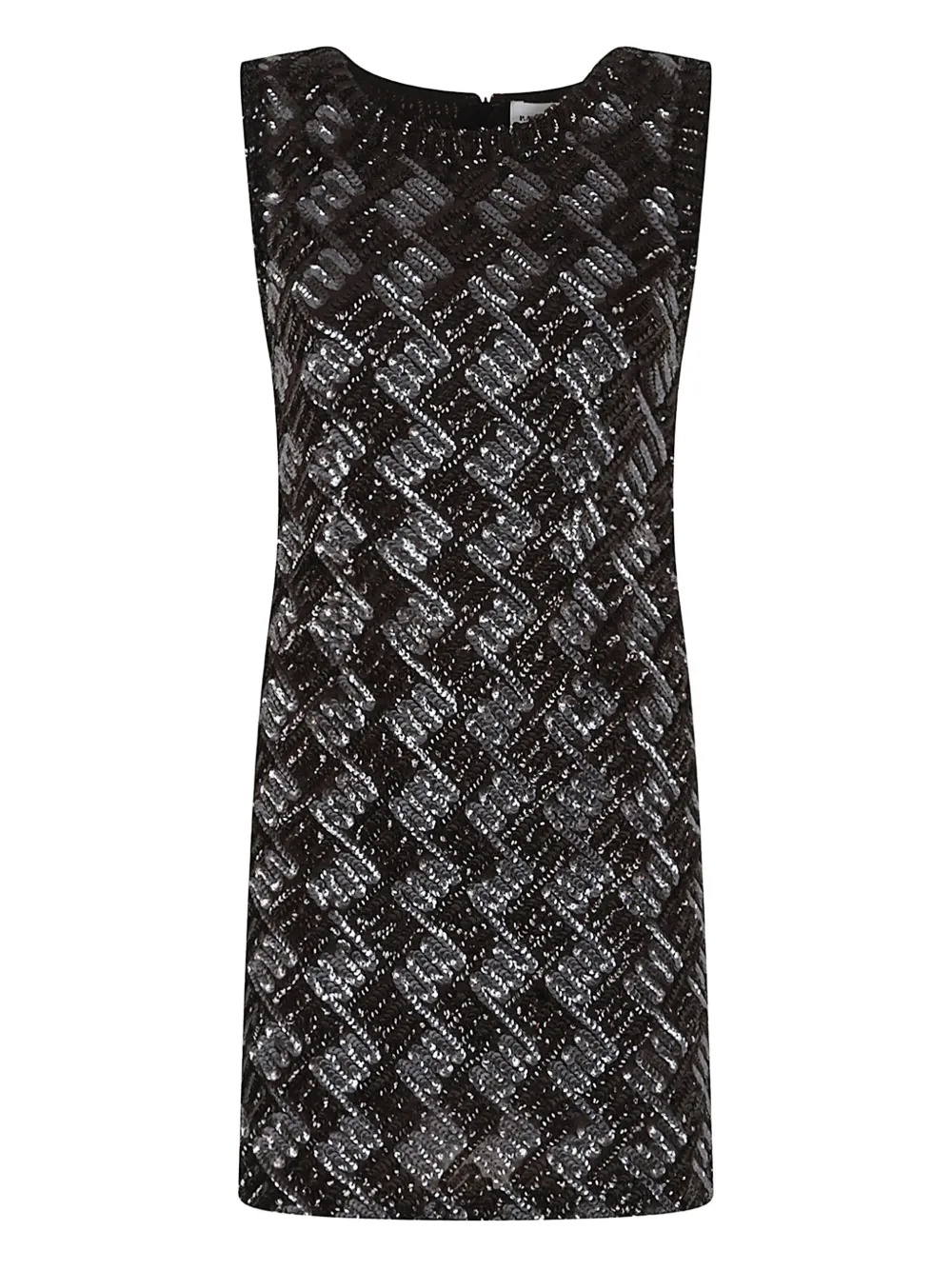P.a.r.o.s.h Sequin-embellished Mini Dress In Black
