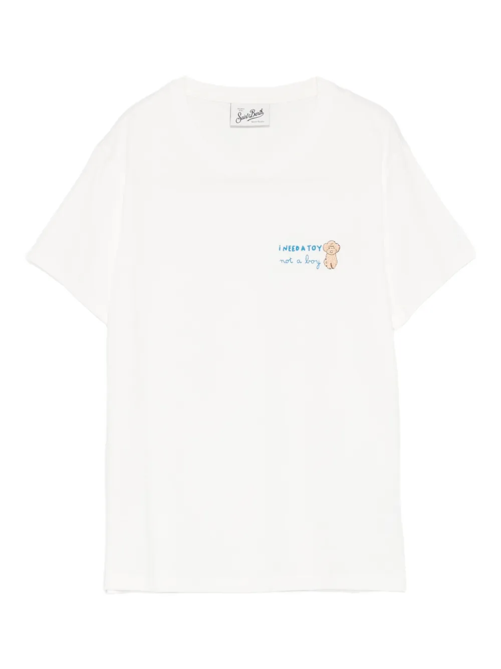 MC2 Saint Barth Emilie W embroidered-detail T-shirt - Bianco