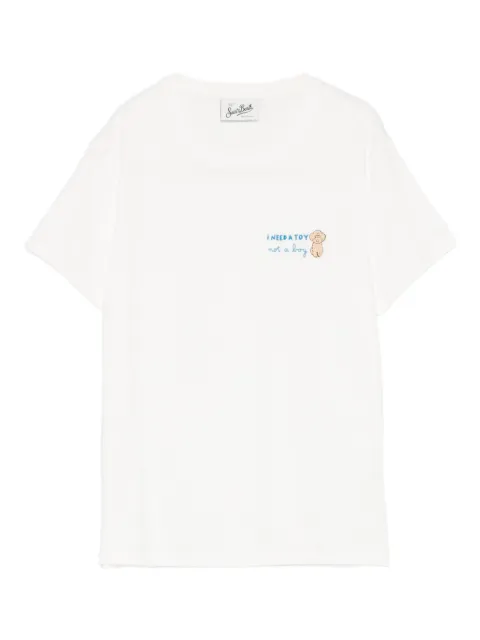 MC2 Saint Barth Emilie W embroidered-detail T-shirt