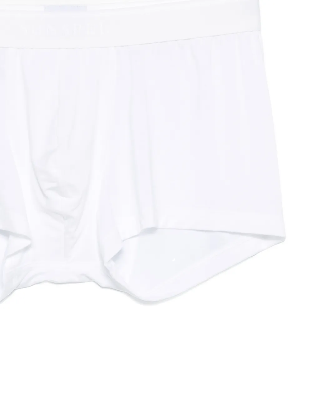 Sunspel Boxershorts met logoband Wit