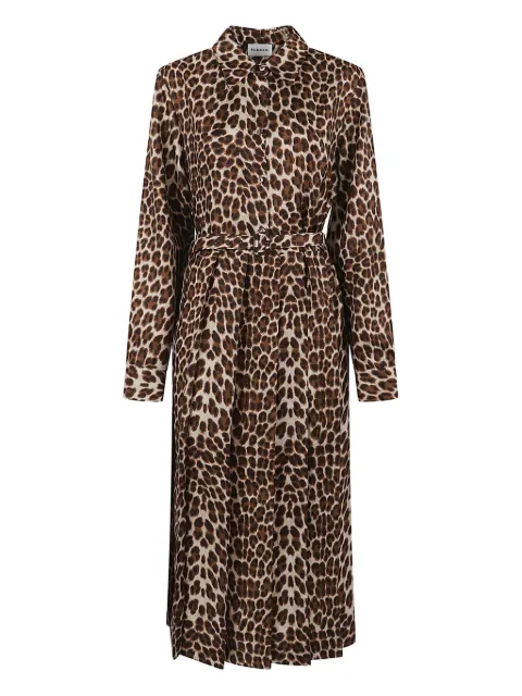 P.A.R.O.S.H. belted animal-print dress