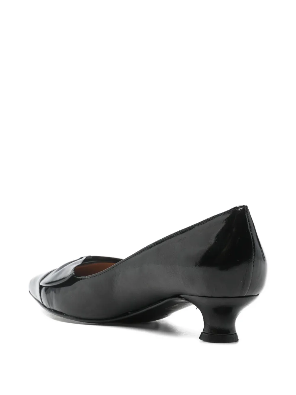 Isabel Ferranti 40mm Bow-detail Pointed Pumps In Black