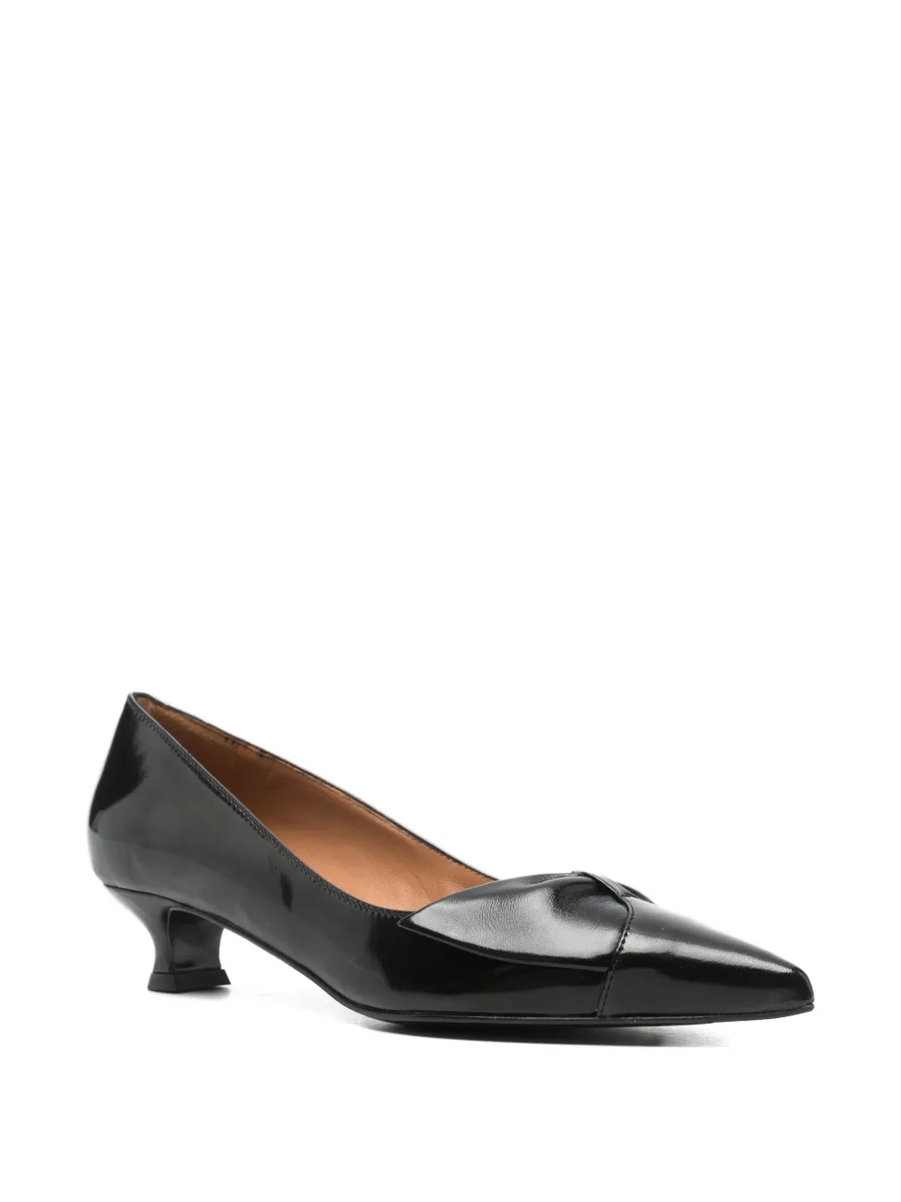 Isabel Ferranti 40mm Bow-detail Pointed Pumps In Black