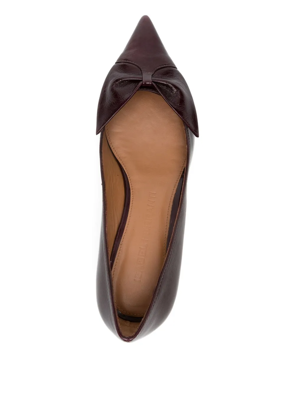 Isabel Ferranti 40mm Bow-detail Pointed Pumps In Purple