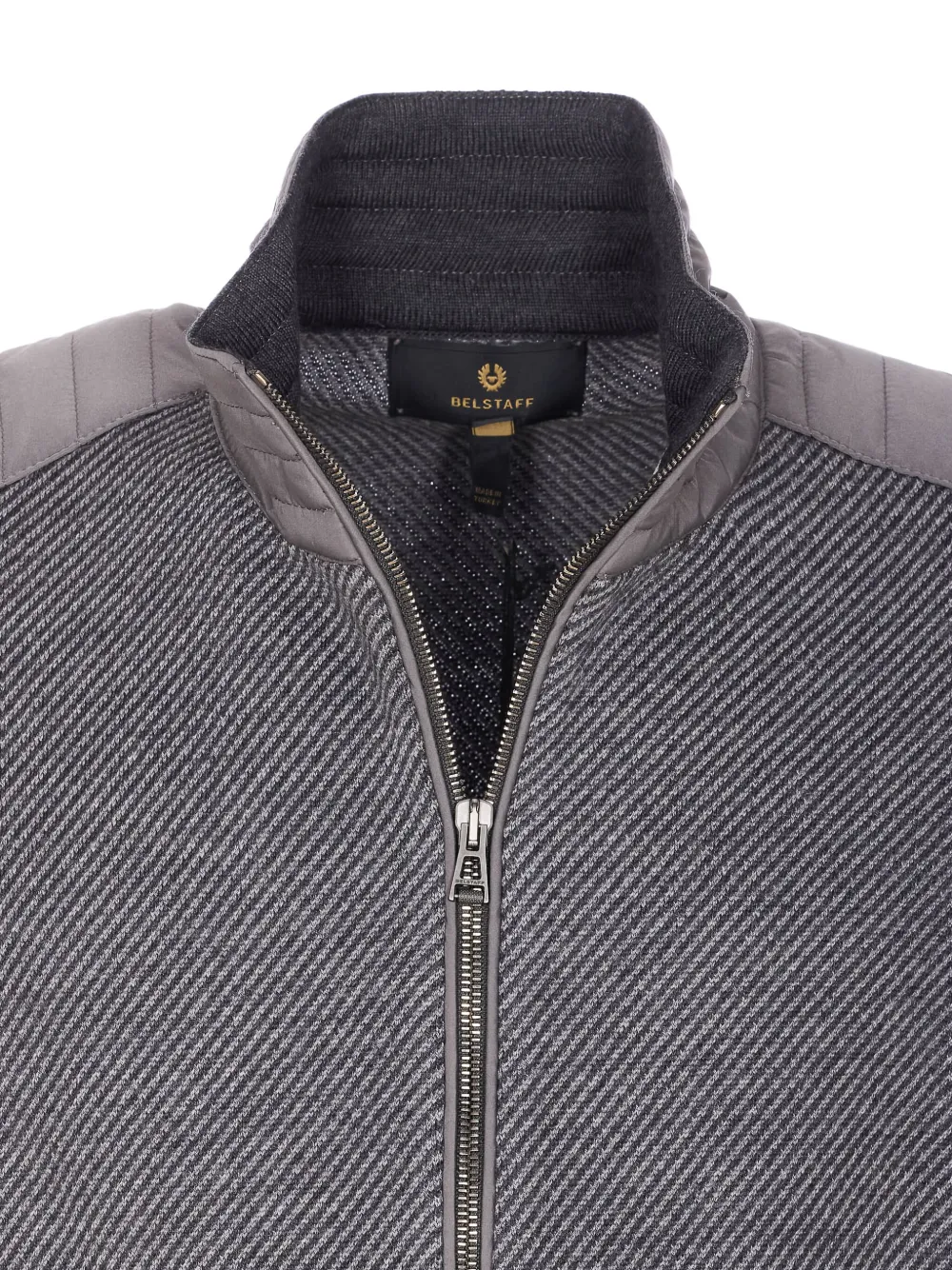 Belstaff Kelby jack met hoge hals en rits Grijs