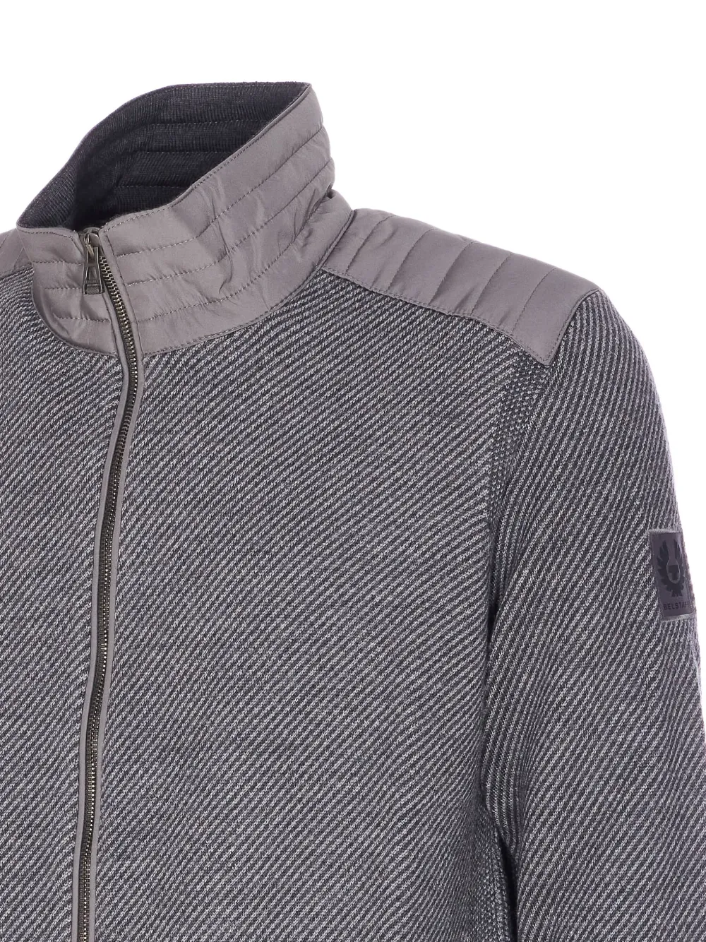 Belstaff Kelby jack met hoge hals en rits Grijs