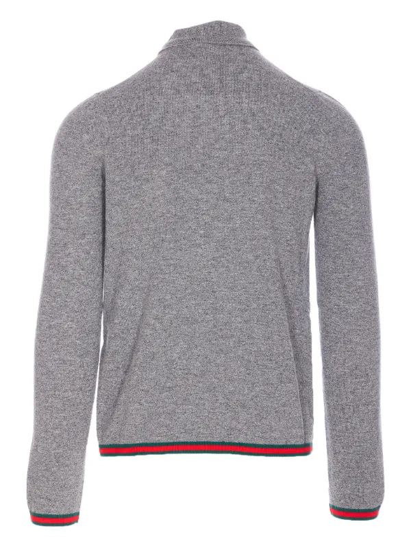 Gucci ロゴ タートルネック セーター | グレー | FARFETCH JP
