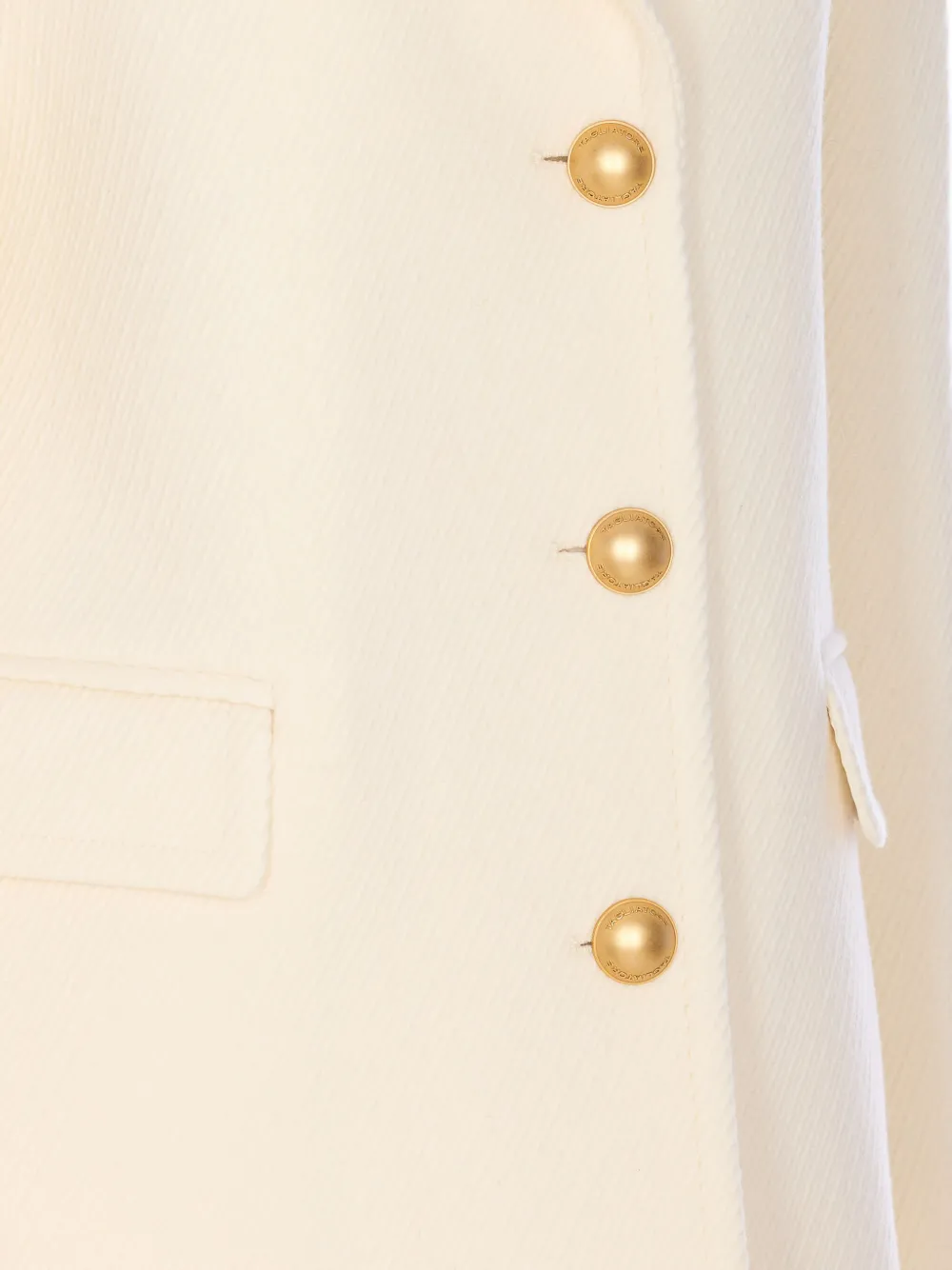 Tagliatore Layla jas met enkele rij knopen Wit