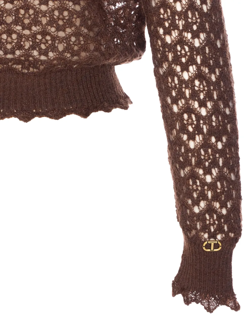 Twinset Long-sleeves Sweater In Brown