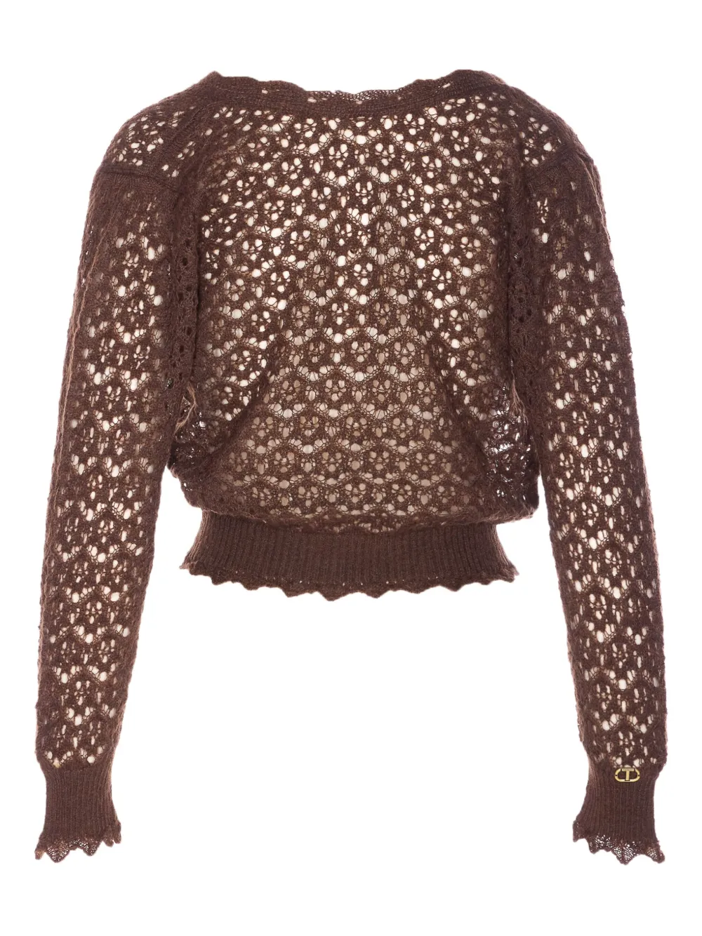 Twinset Long-sleeves Sweater In Brown