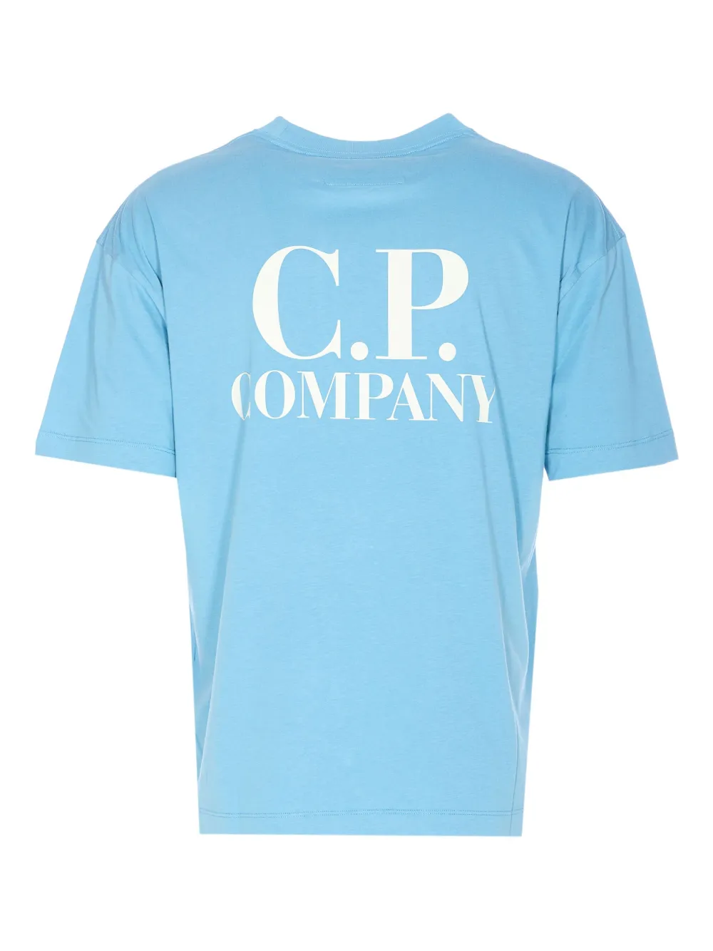 C.P. Company logo-print round-neck T-shirt - Blauw