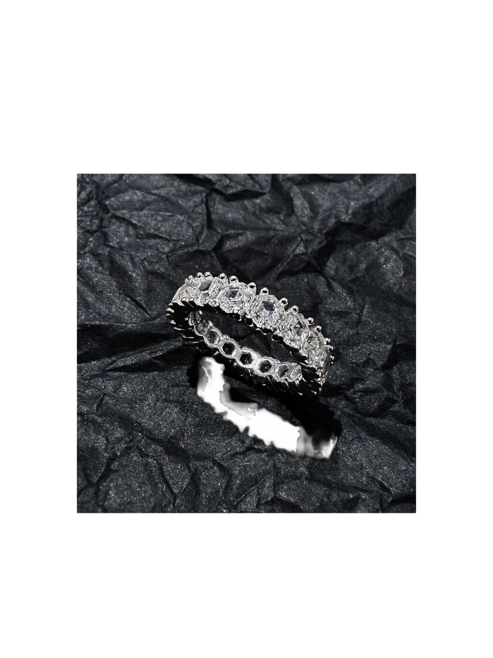Hatton Labs crystal-embellished ring | Silver | Image 1