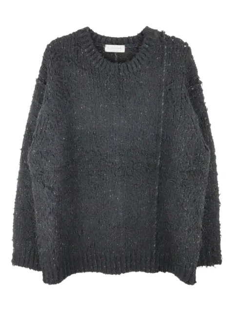 Yohji Yamamoto brushed crew-neck sweater