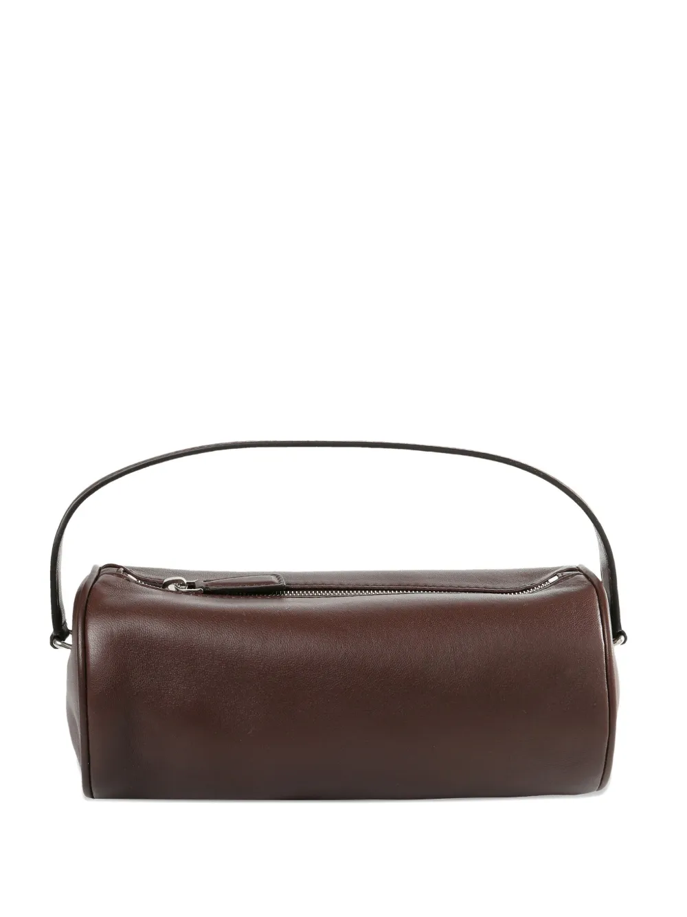 The Row Leather Clutch Bag In Brown