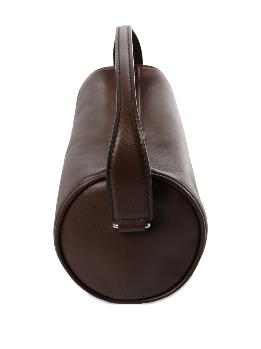The Row Leather Clutch Bag In Brown