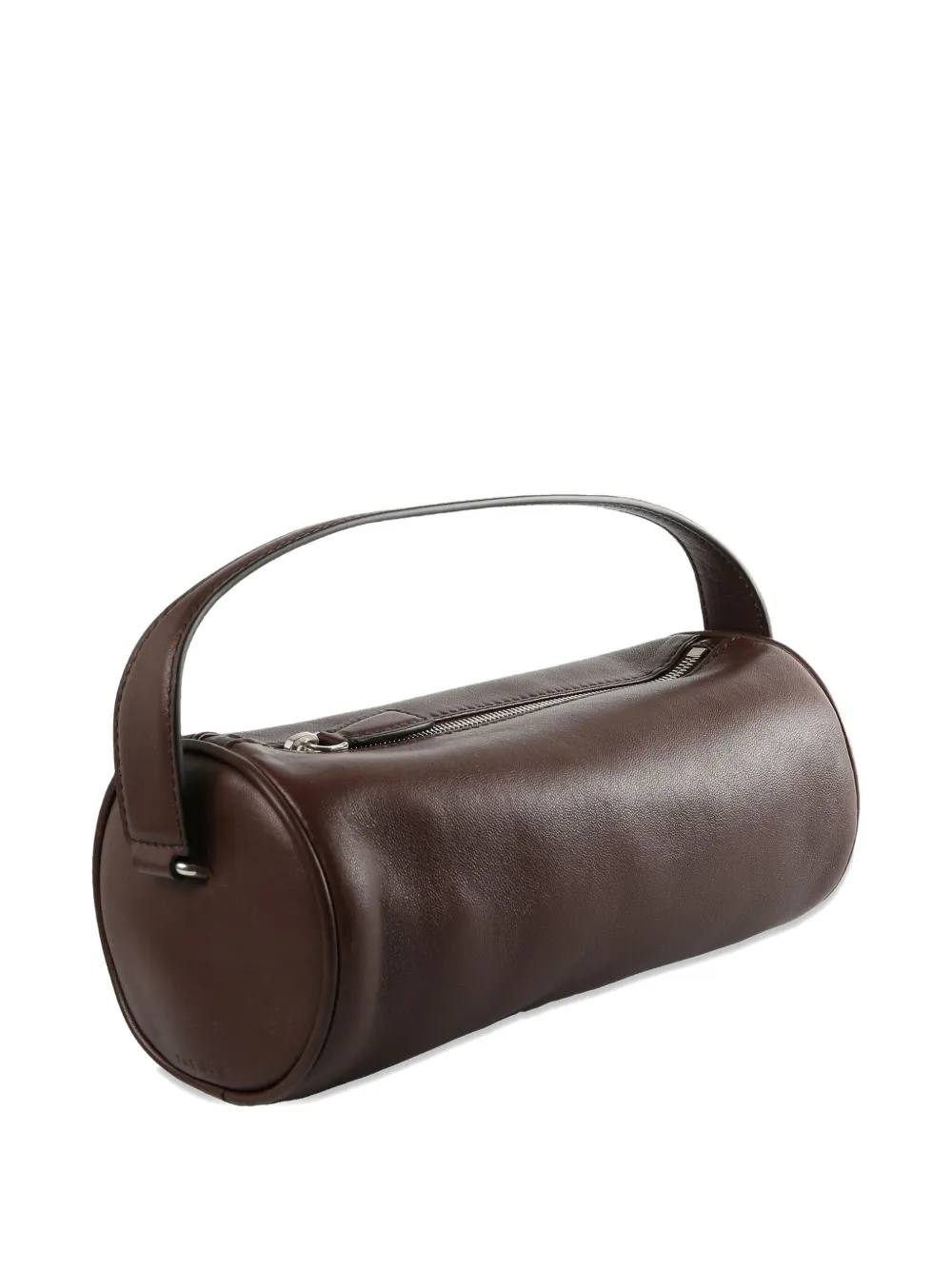 The Row Leather Clutch Bag In Brown