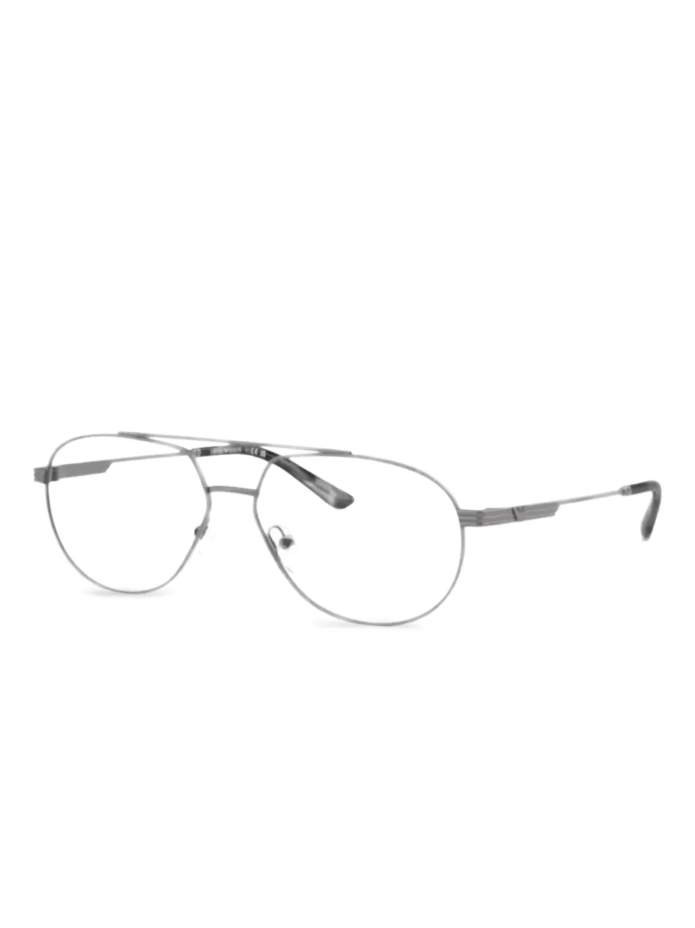 Emporio Armani navigator-frame glasses | Grey | Image 1