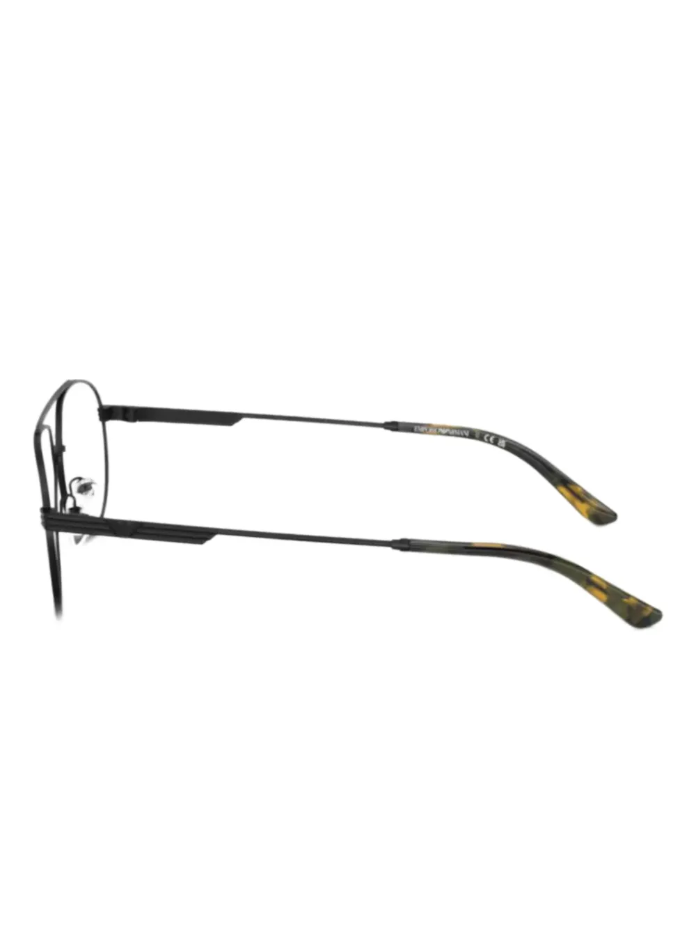 Emporio Armani Bril met rond montuur Zwart