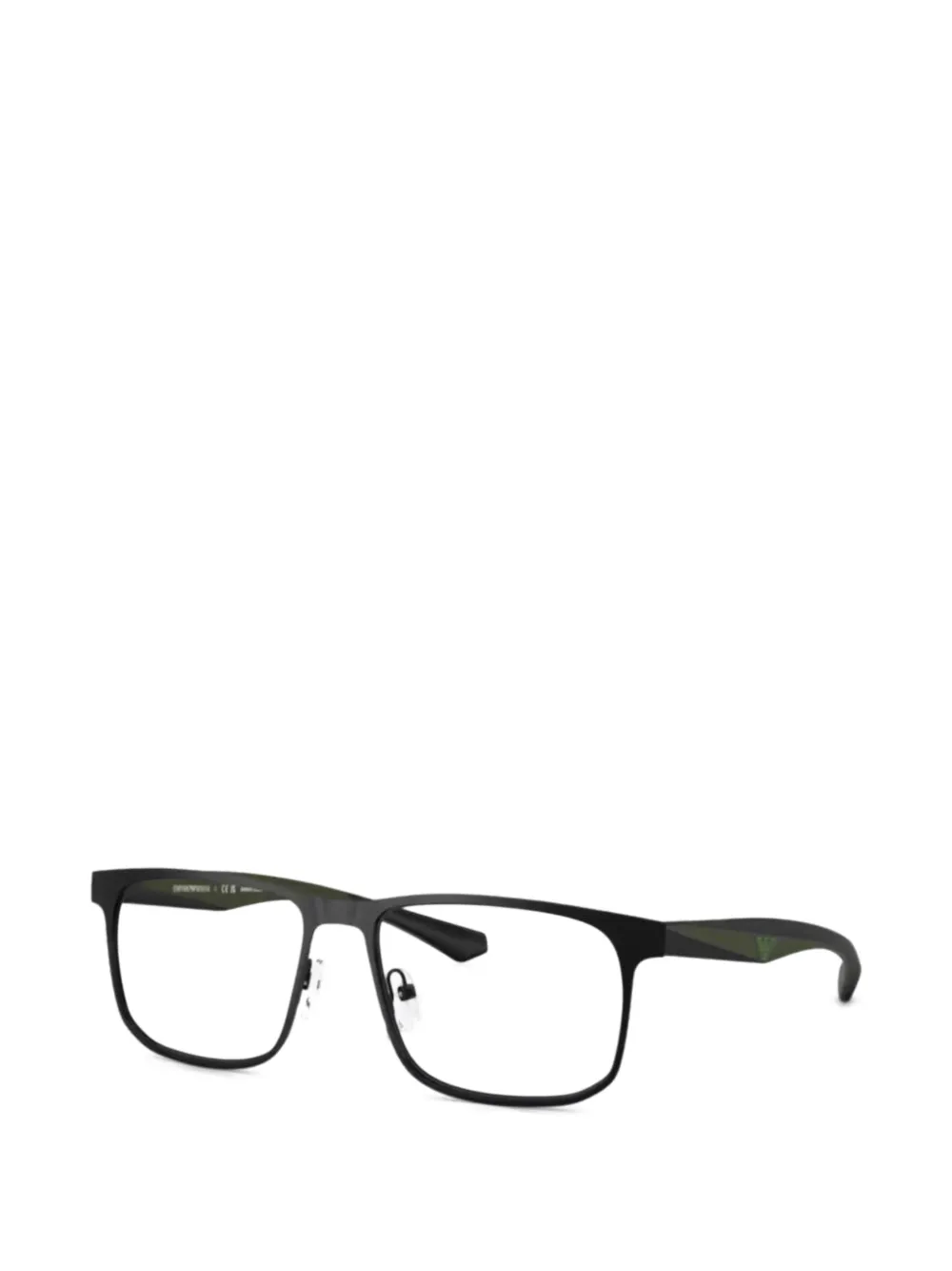 Emporio Armani rectangle-frame glasses - Nero